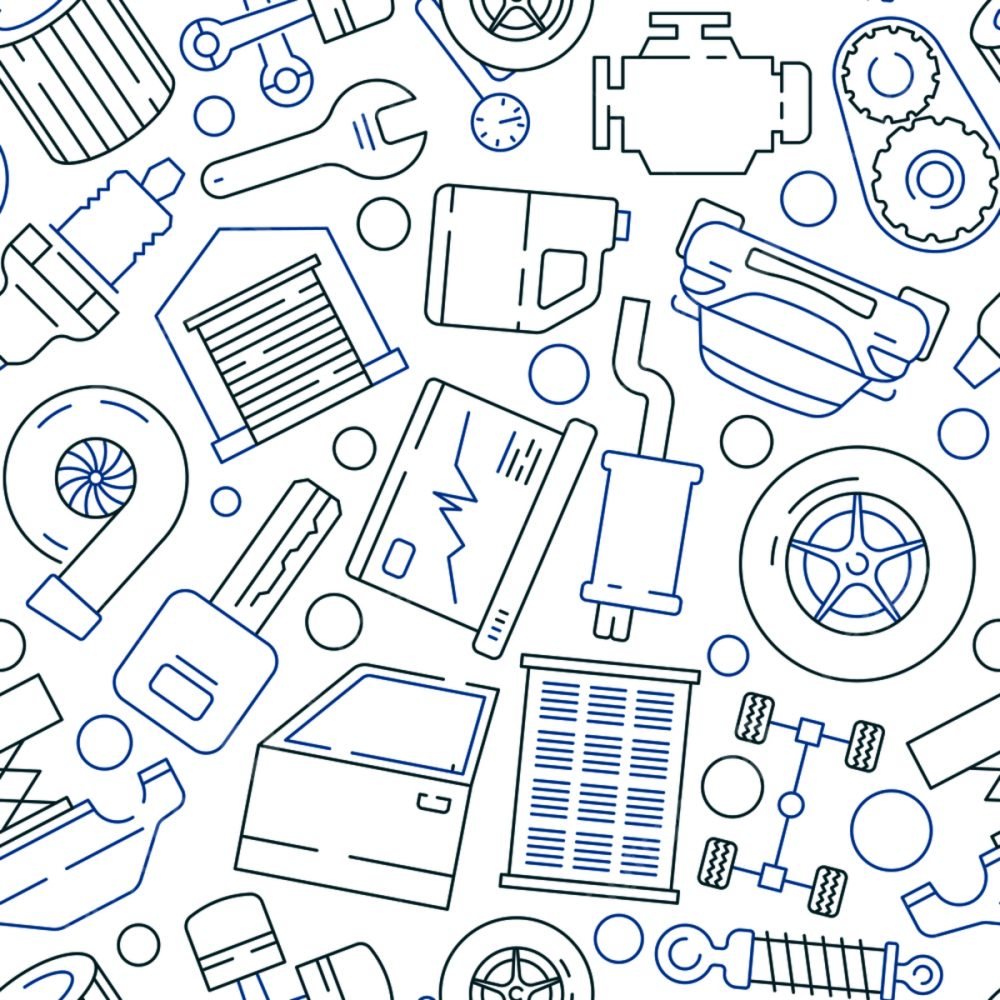 Запчасти паттерн вектор