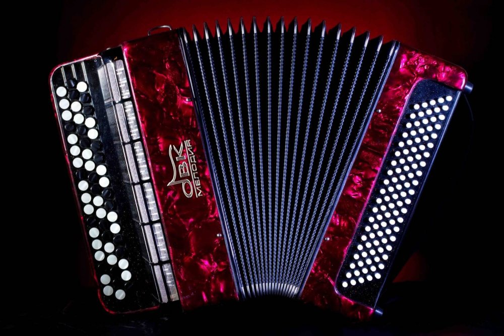 Гармонь на темном фоне