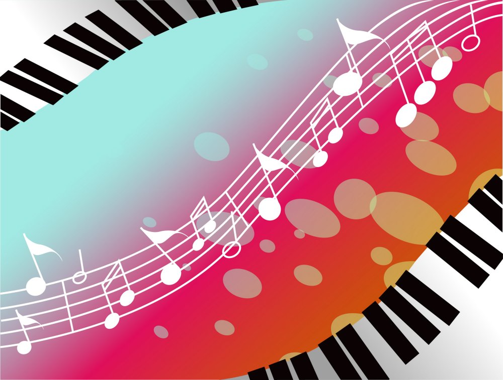 Музыкальный фон клипарт