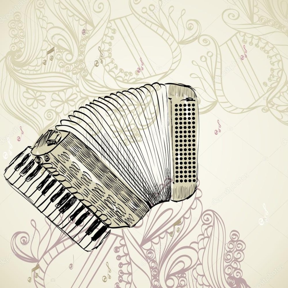 Аккордеон с нотками