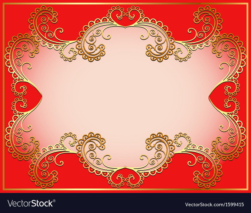 Красный фон с казахскими орнаментом