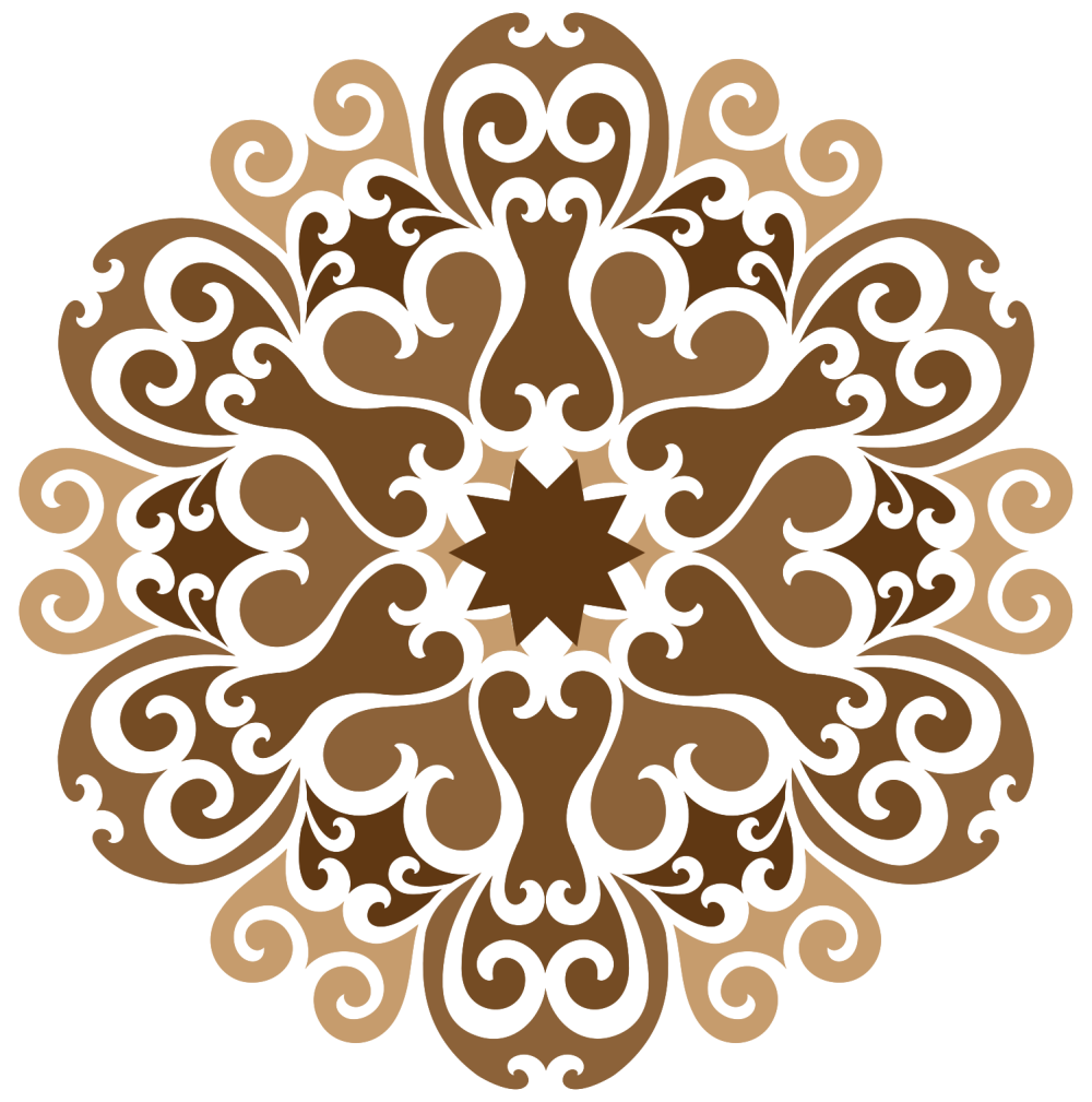 Казахский орнамент круглый