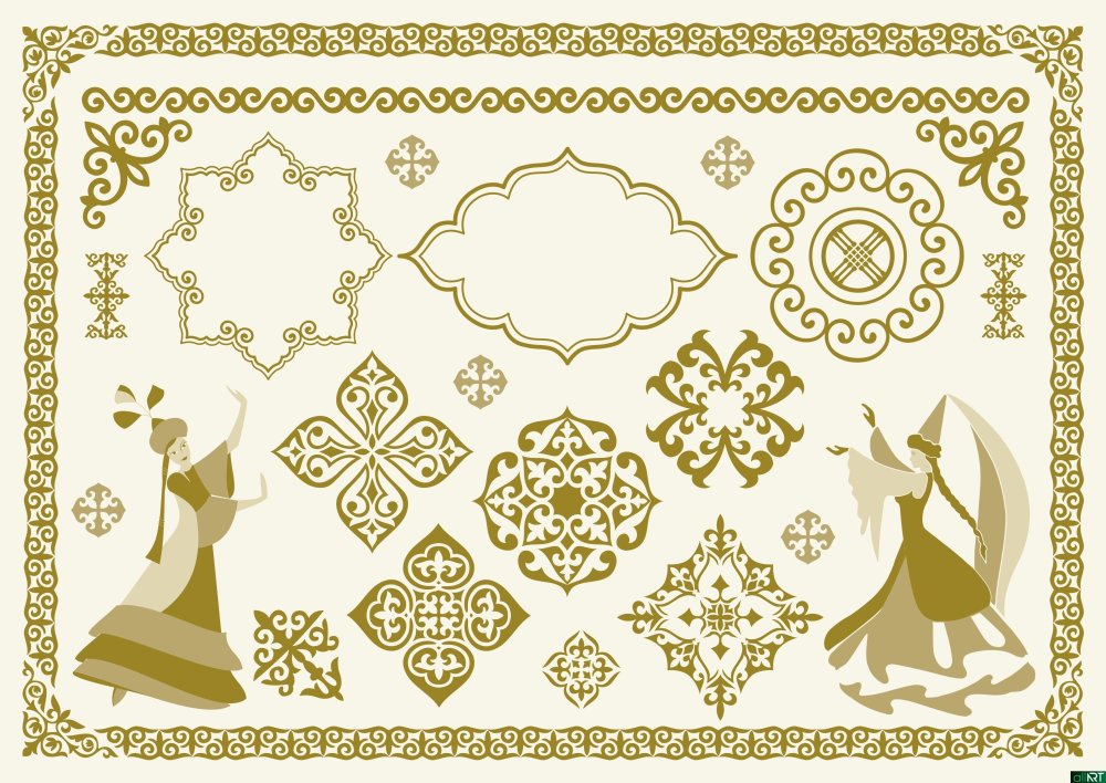 Орнамент казахский национальный