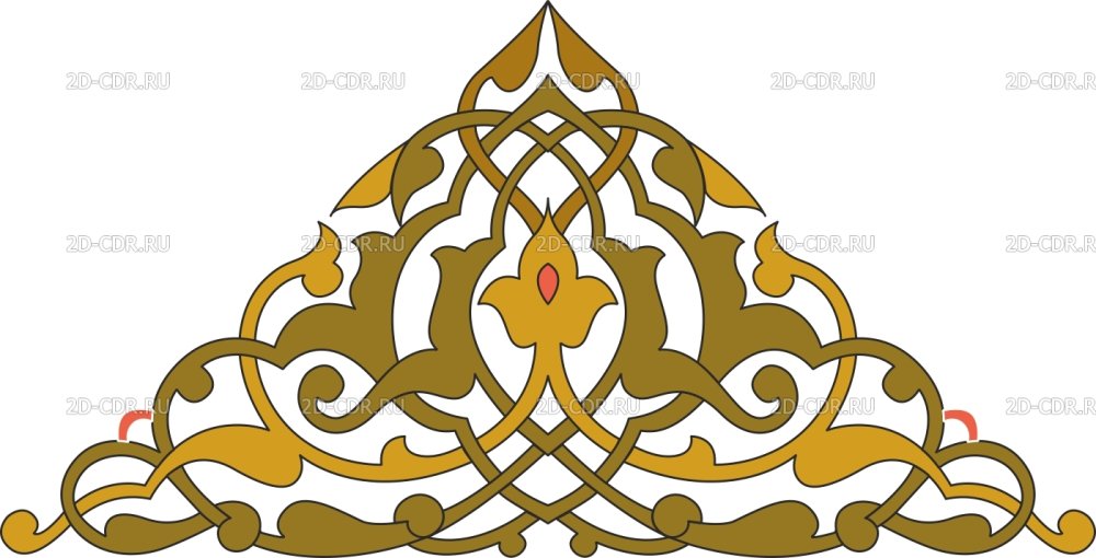 Татарский орнамент угол