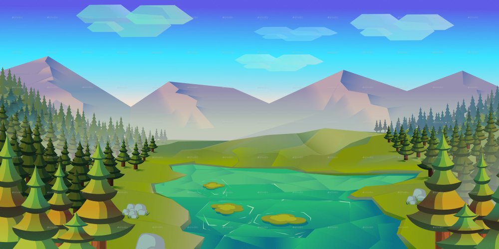 Бэкграунд для платформера