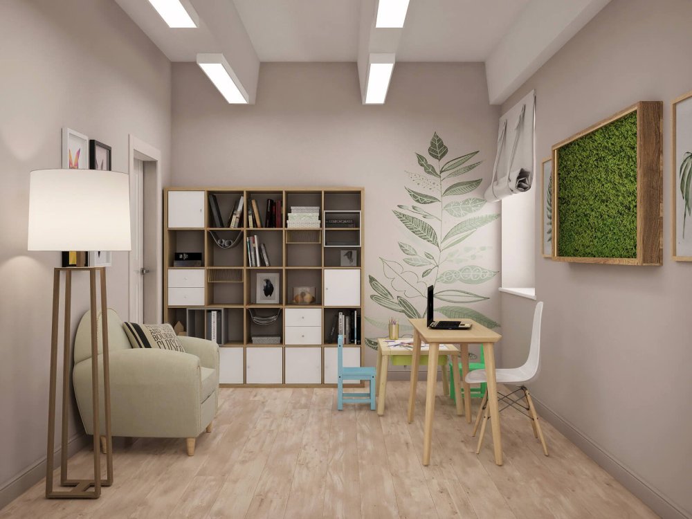 Интерьер кабинета психолога в школе