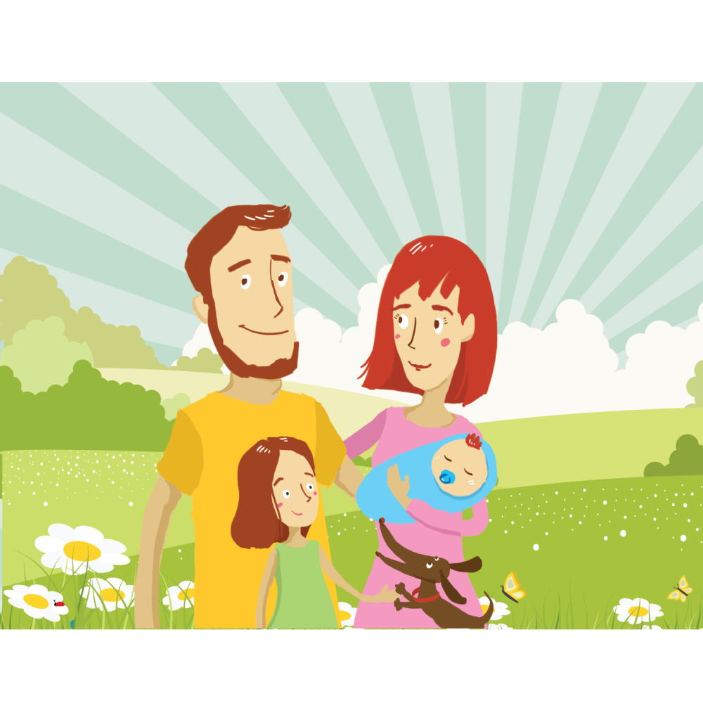 Фон семья для детей