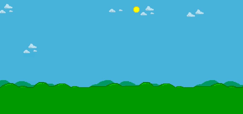 Пиксельный задний фон для платформера