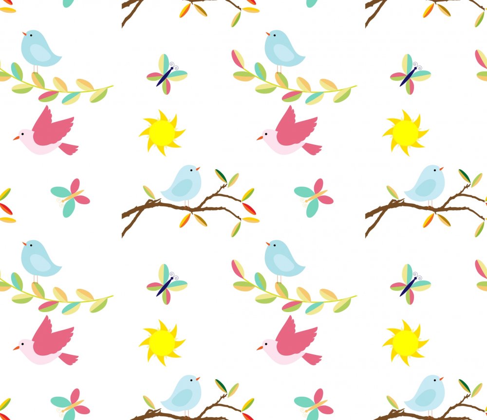 Паттерны с птицами