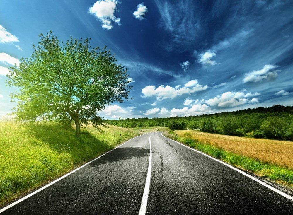 Пейзаж с дорогой