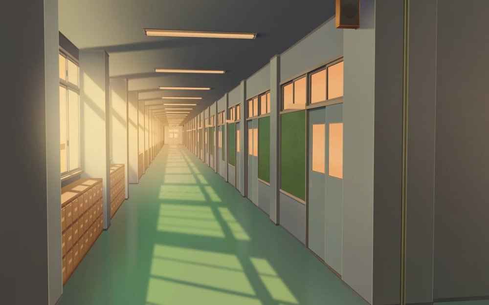 Аниме школа здание