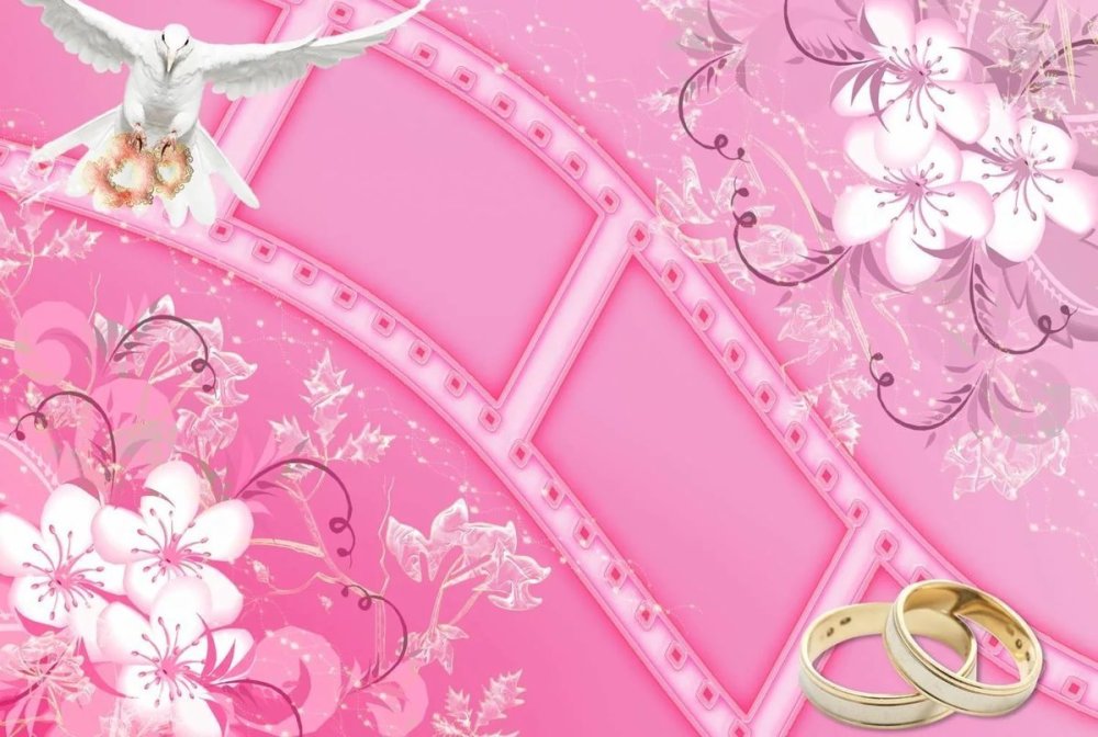 Свадебный фон для фотошопа