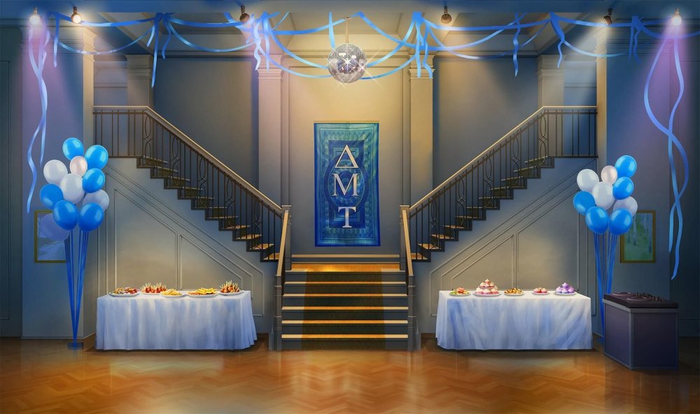 Аниме фон свадебный зал