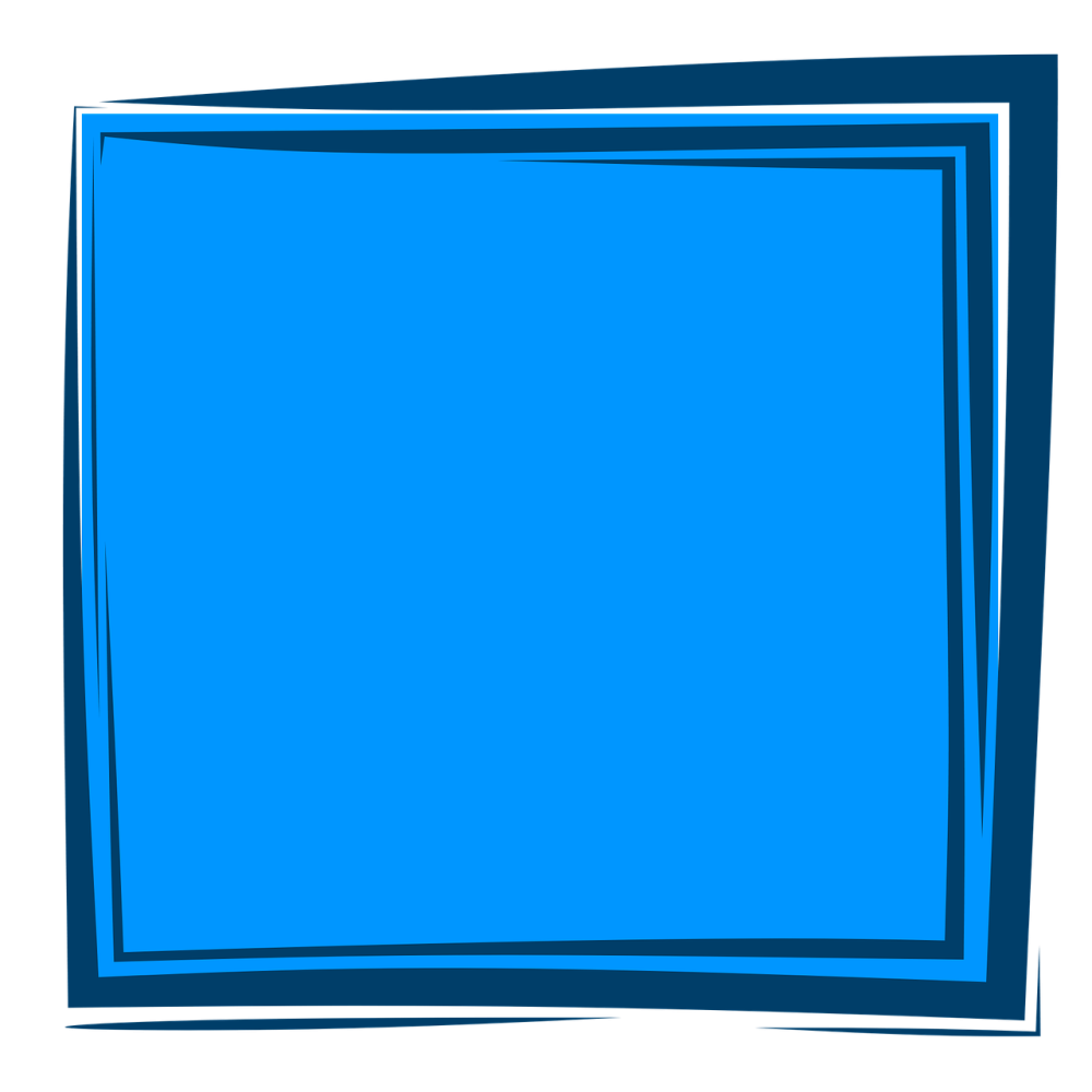 Синяя рамка для фотошопа