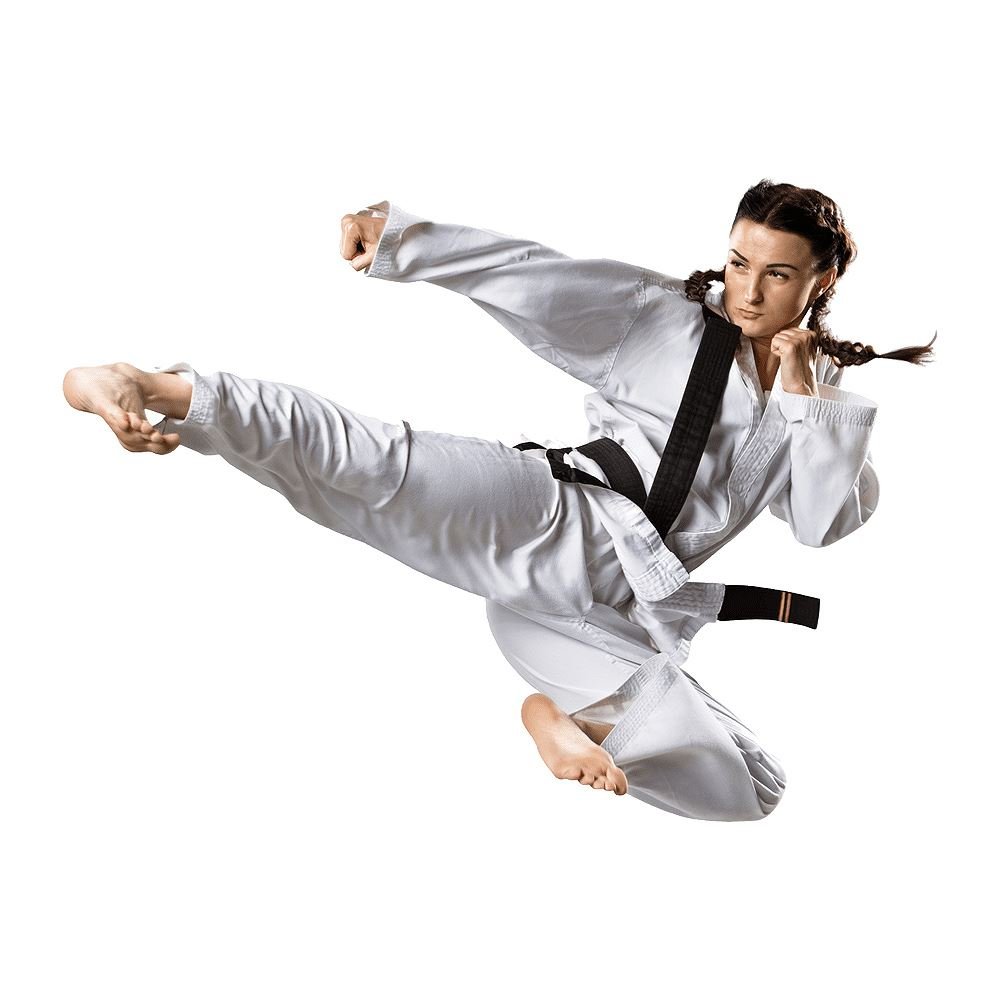 Каратэ на белом фоне