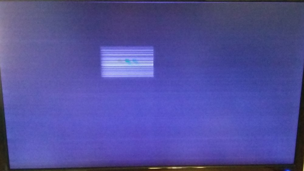 Полупрозрачные полосы на мониторе