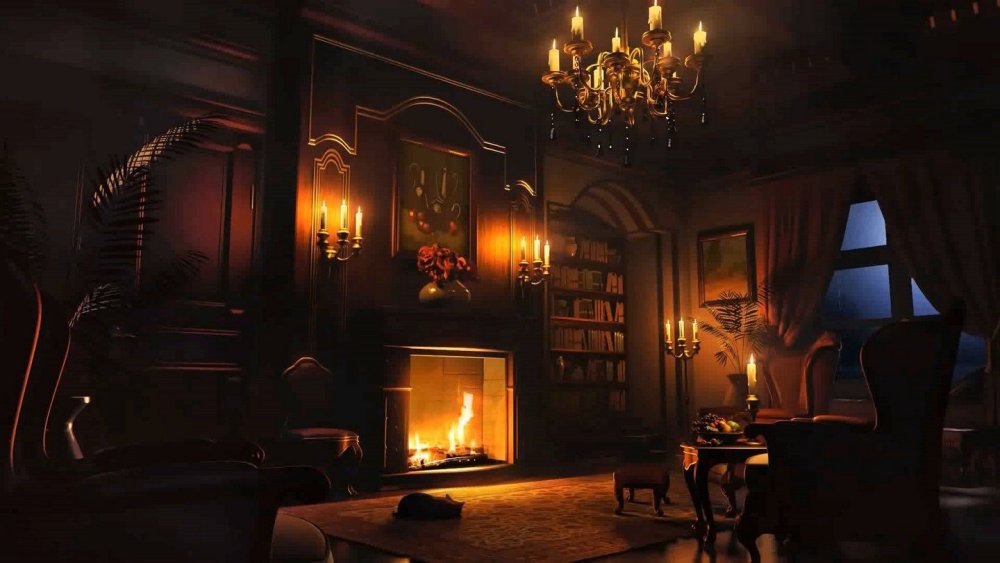 Огонь в камине