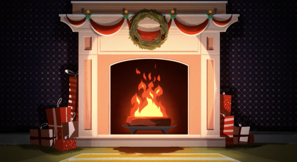 Живой камин