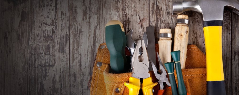 Строительные инструменты баннер