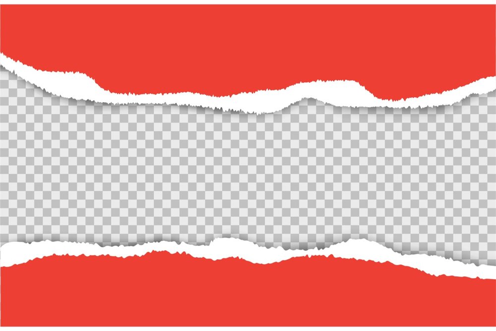 Красная рваная бумага