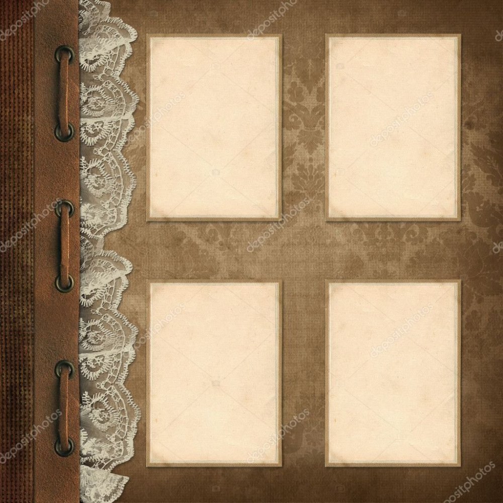 Ретро уголки для фотоальбома