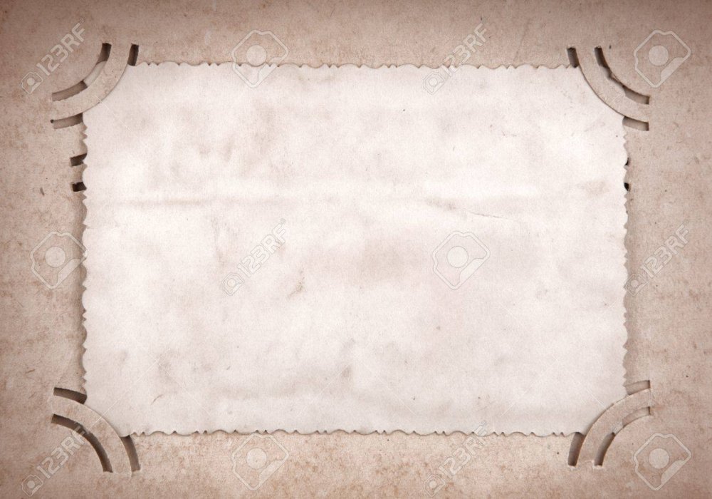 Старый лист альбома для фотографий