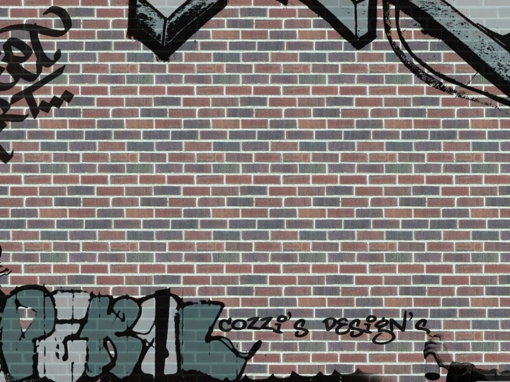 Фотообои стена с граффити