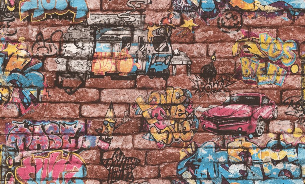 Кирпичная стена графит