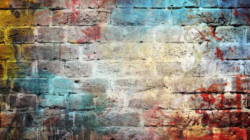 Граффити на кирпичной стене