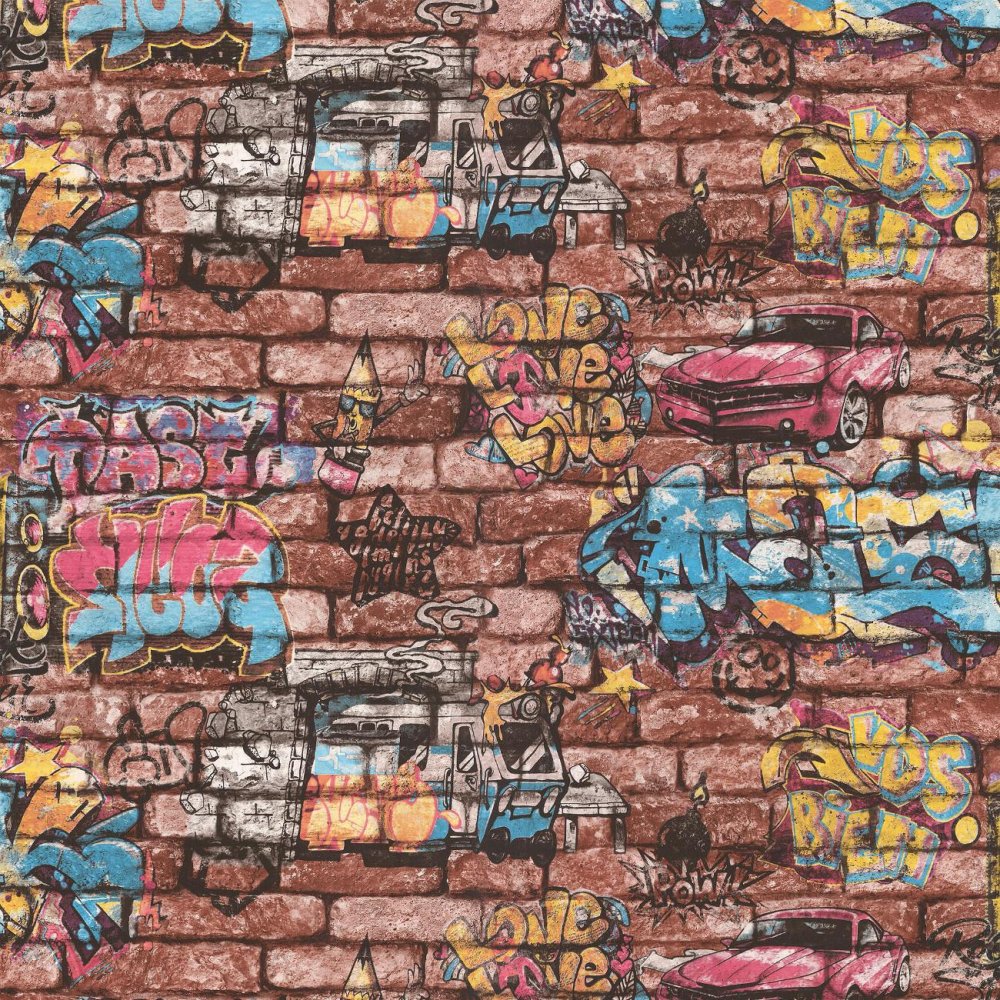 Забор с граффити фон