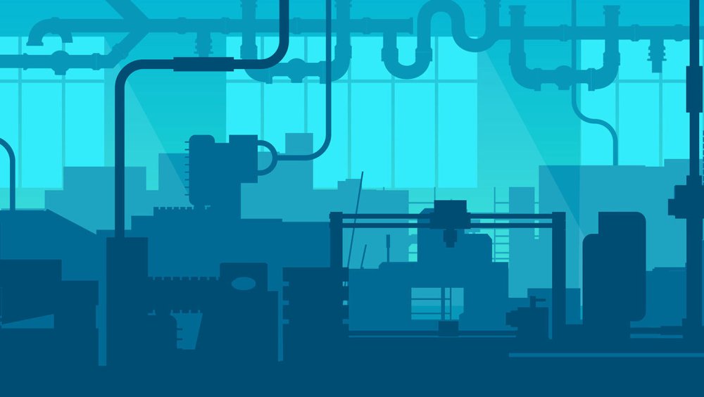Фабрики заводы индустрия фон