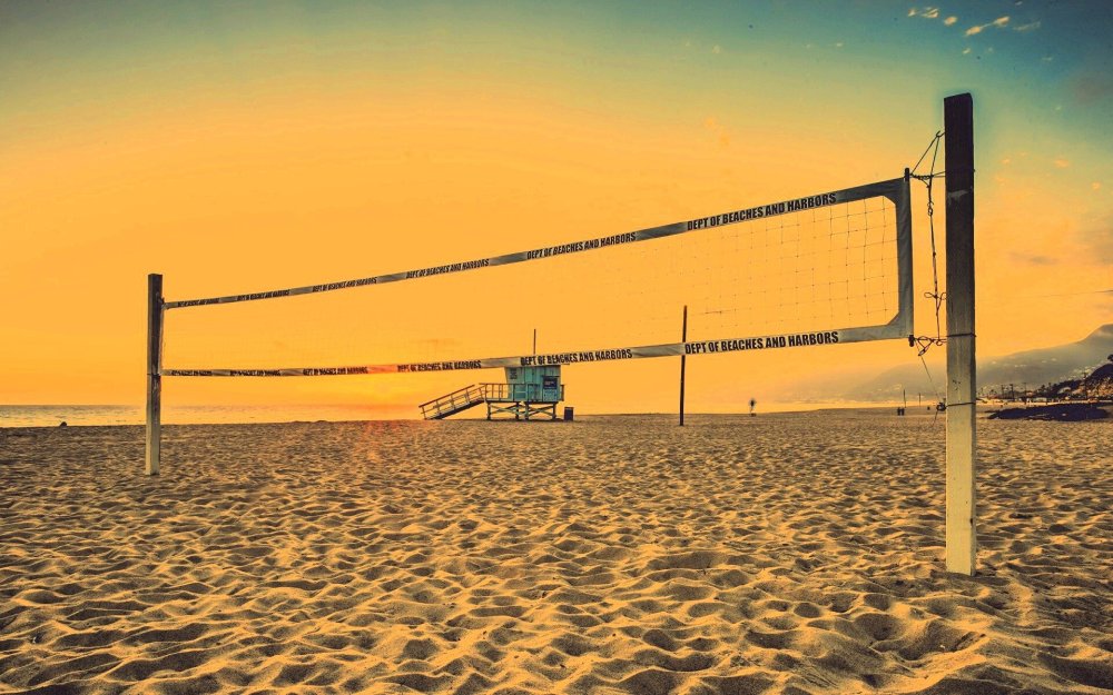 Пляжный волейбол иллюстрация