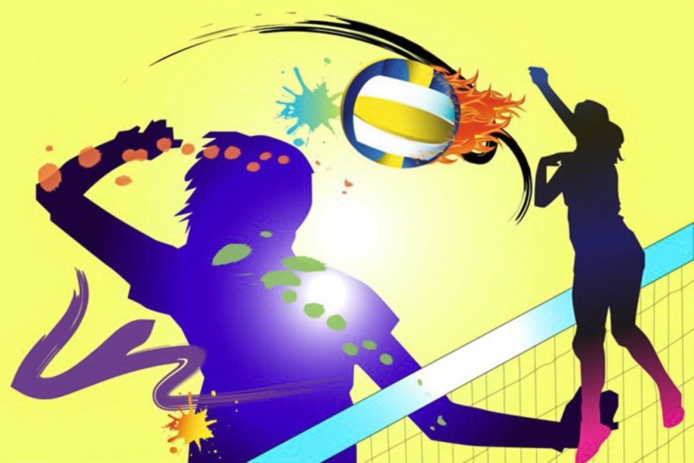 Play Beach Volleyball вектор