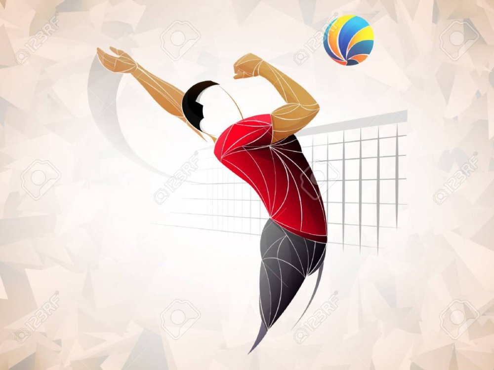 Спортивный баннер волейбол