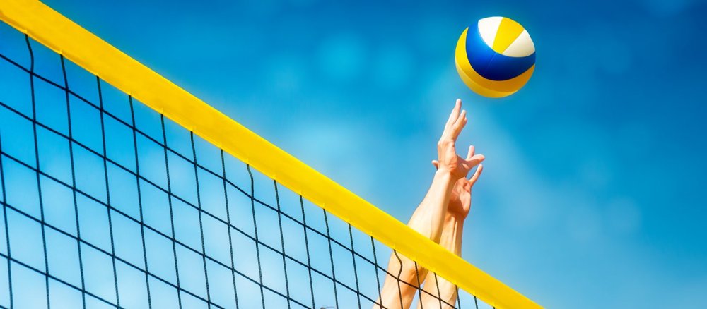 Волейбол сетка мяч