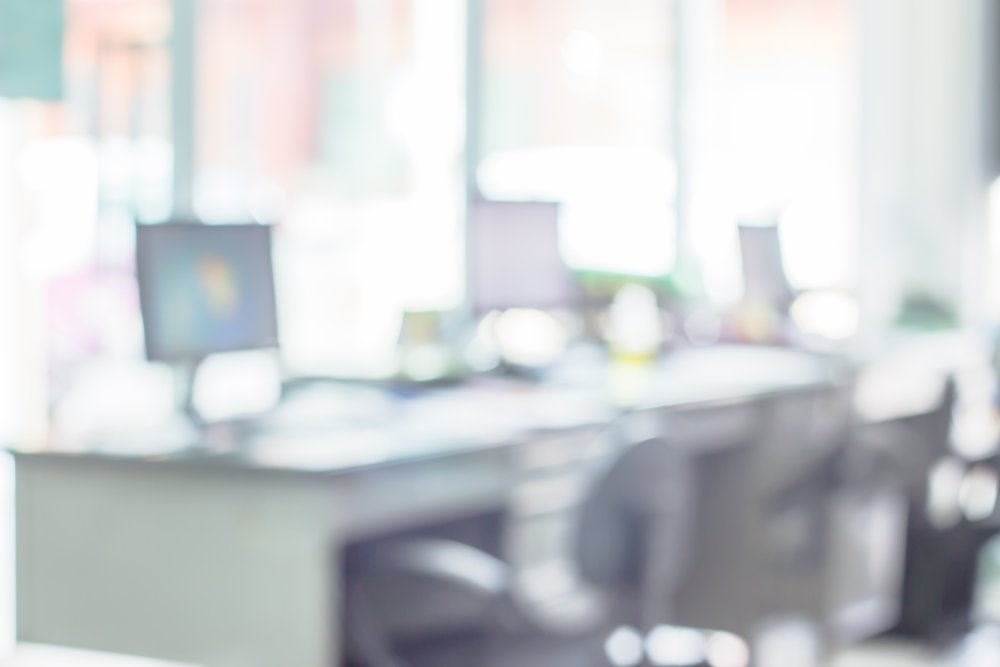 Размытый задний фон офис компьютер
