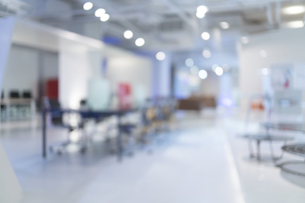 Размытый фон офиса для Zoom