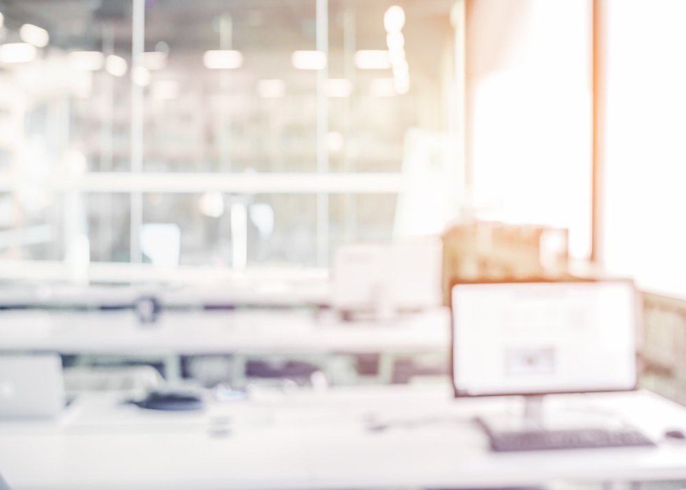 Размытый фон офиса для Zoom