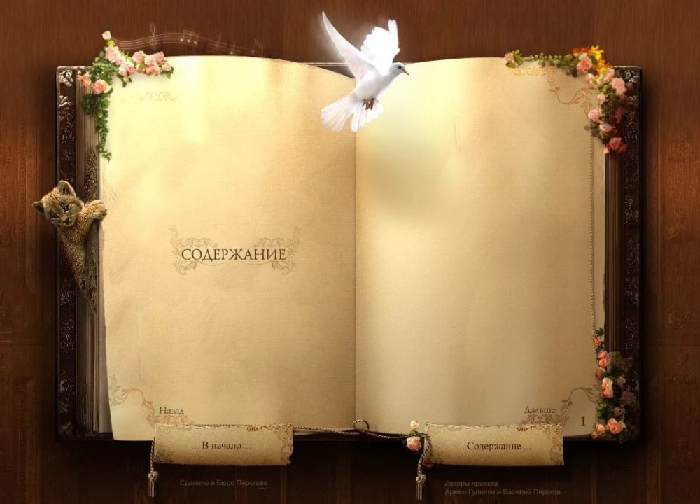 Открытая книга фон
