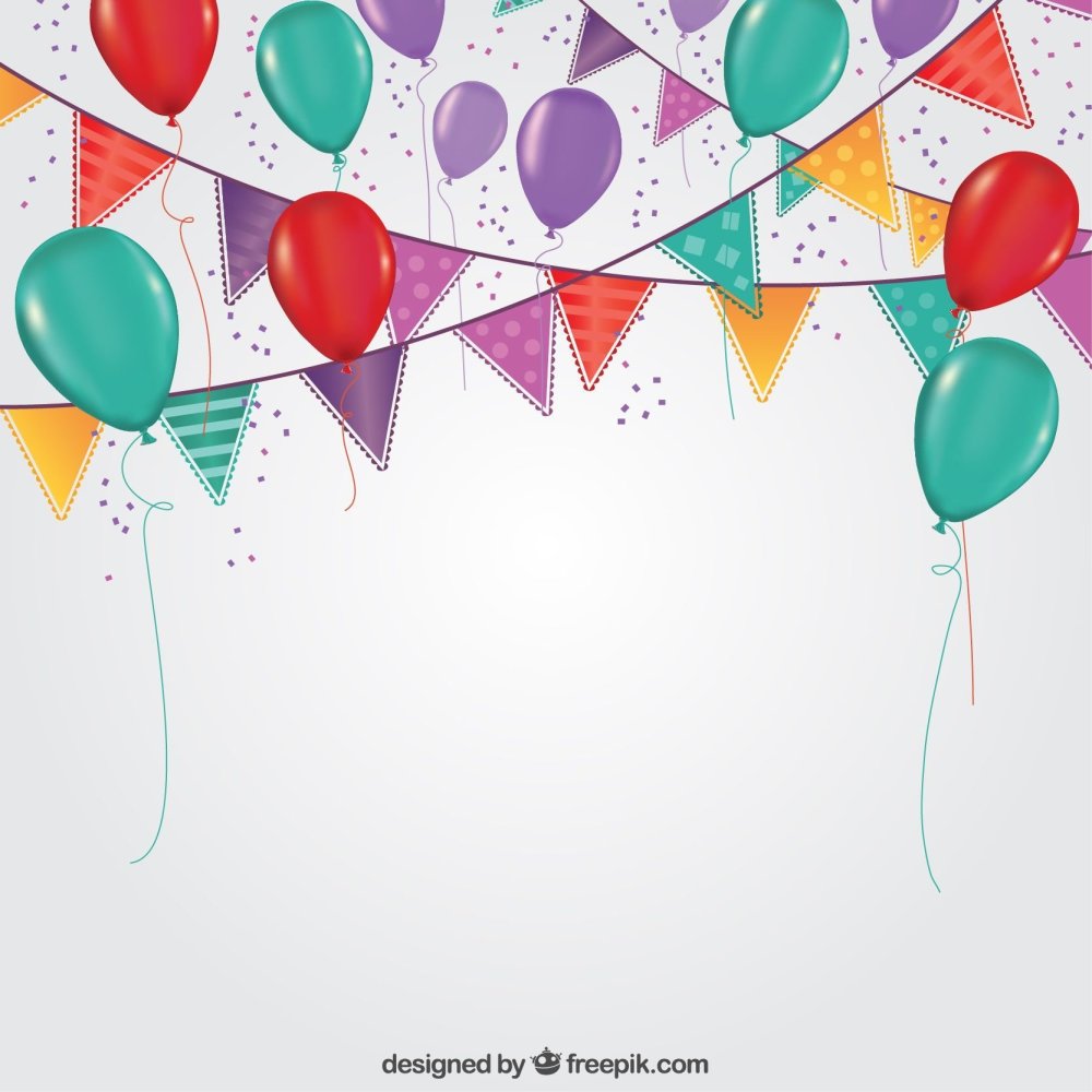 Нежный детский фон с шариками