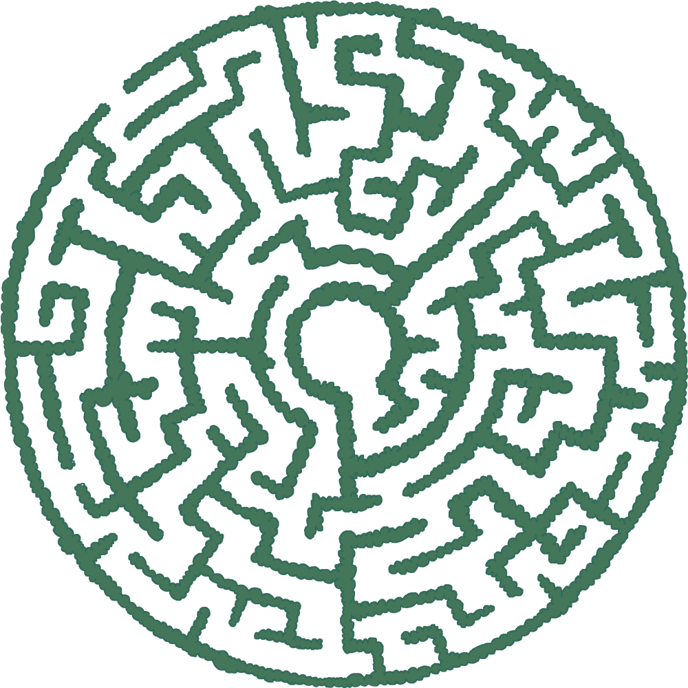 Лабиринт круглый простой