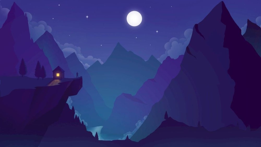 Пейзажи в стиле флэт