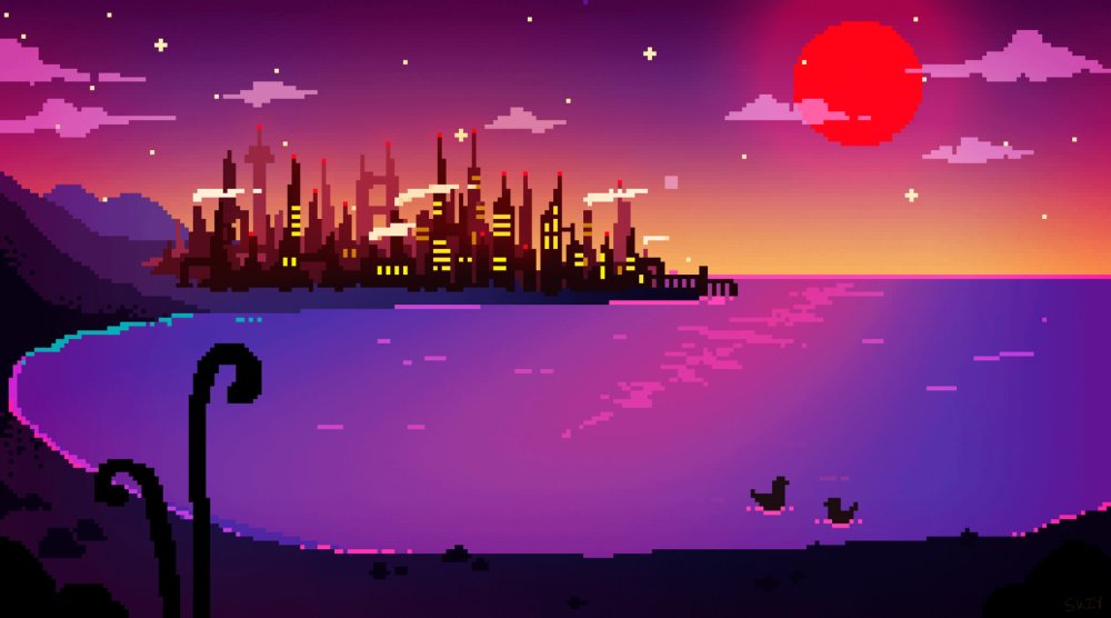 Обои на рабочий стол пиксели