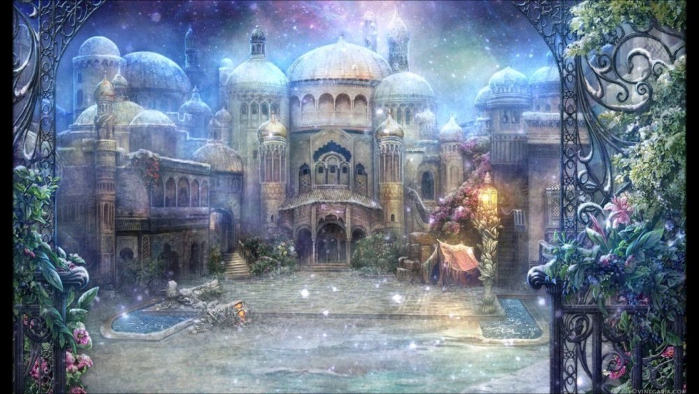 Дворец фэнтези арт Kazumasa Uchio
