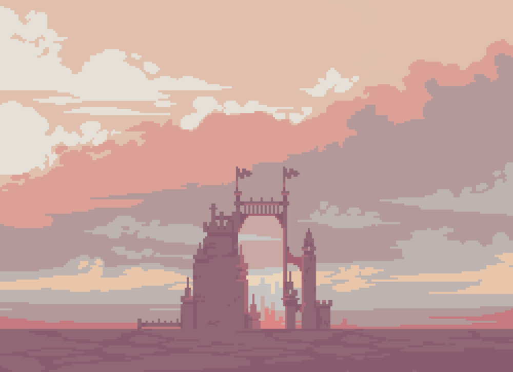 Пиксель пейзаж