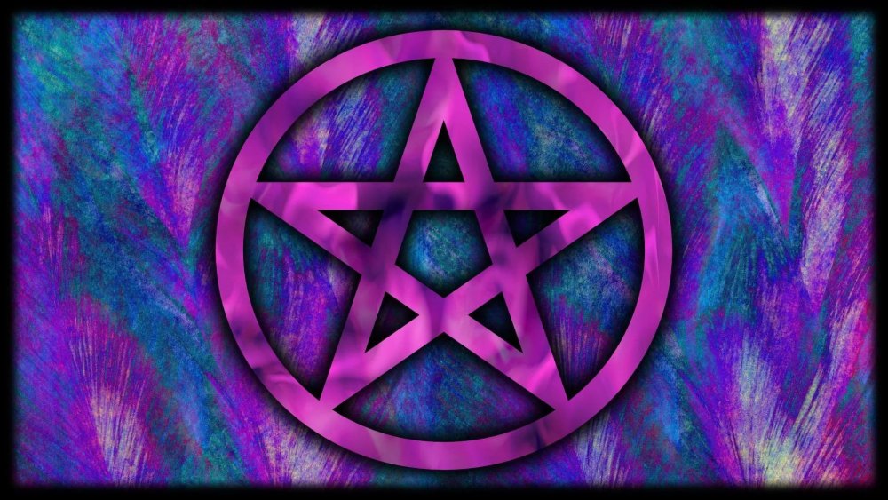 Пентаграмма фиолетовая