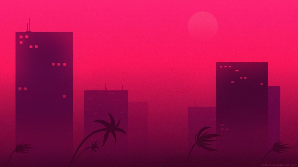 Хотлайн Майами пальмы 1920