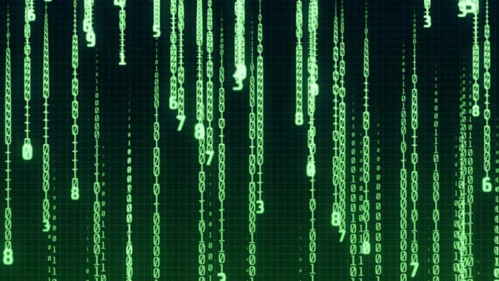 Матрица зеленые цифры