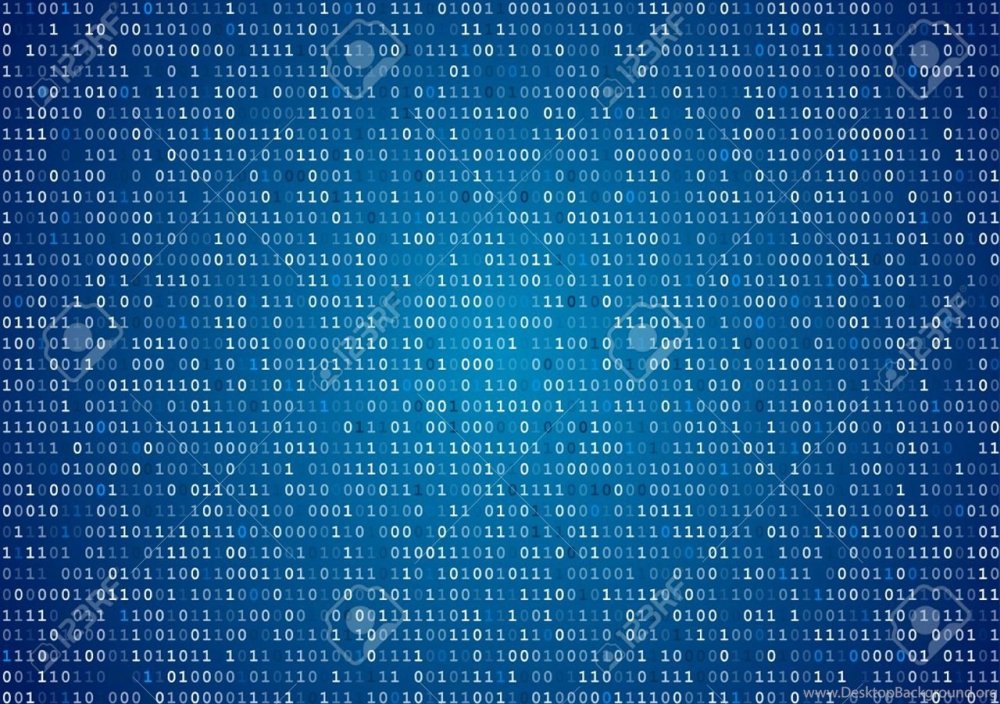 Двоичный код синий