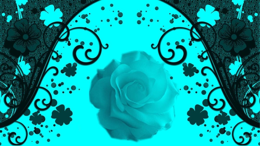 Бирюзовые обои на рабочий стол